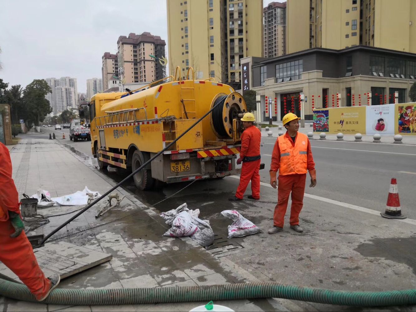 芦淞排污管道清淤-管道清洗